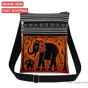 Polyester Crossbody Bag with Adjustable Strap, Dual Compartments, Lightweight